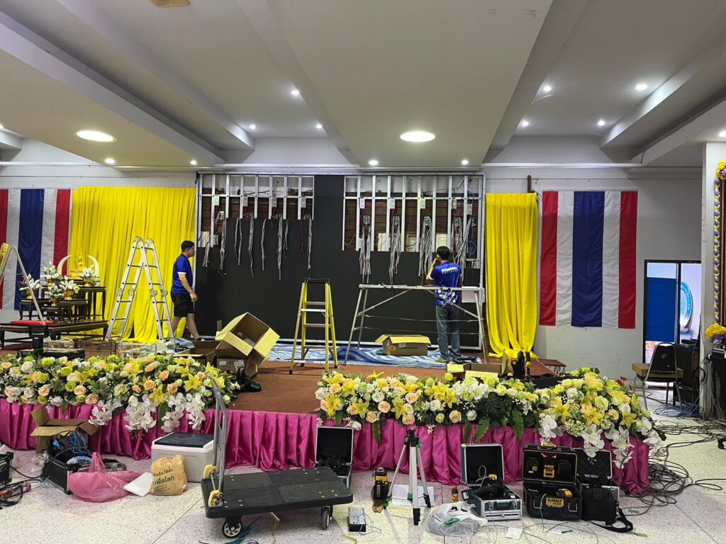 งานติดตั้งจอ LED